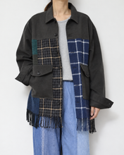 画像をギャラリービューアに読み込む, Muffler short blouson / Charcoal_A
