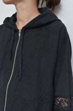 画像をギャラリービューアに読み込む, TABLE CLOTH ZIP-UP HOODIE/BLK/01 size
