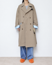 画像をギャラリービューアに読み込む, Flower charm pea coat / peach skin
