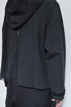 画像をギャラリービューアに読み込む, TABLE CLOTH ZIP-UP HOODIE/BLK/01 size
