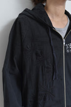 画像をギャラリービューアに読み込む, TABLE CLOTH ZIP-UP HOODIE/BLK/02 size
