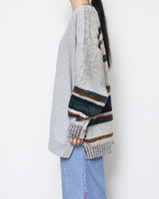 Load image into Gallery viewer, Sweat × knit switch pullover_H
