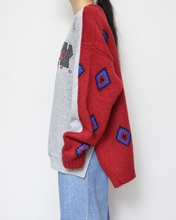 Load image into Gallery viewer, Sweat × knit switch pullover_A
