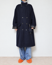 画像をギャラリービューアに読み込む, Flower charm pea coat / wool melton × sport
