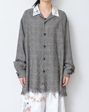 Load image into Gallery viewer, [27SS 予約アイテム] Table Cloth Collar Check Fringe Shirt
