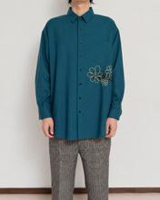Load image into Gallery viewer, WOOL VIYELLA △ SH/BLU GRN/SLACK_02
