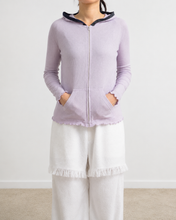 画像をギャラリービューアに読み込む, RIB ZIP-UP HOODIE_01 size/PNK
