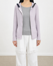 画像をギャラリービューアに読み込む, RIB ZIP-UP HOODIE_01 size/PNK
